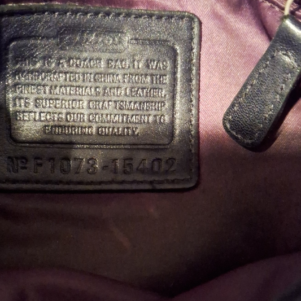 Coach Black Shoulder Bag with Gold Hardware - Picture 3 of 6